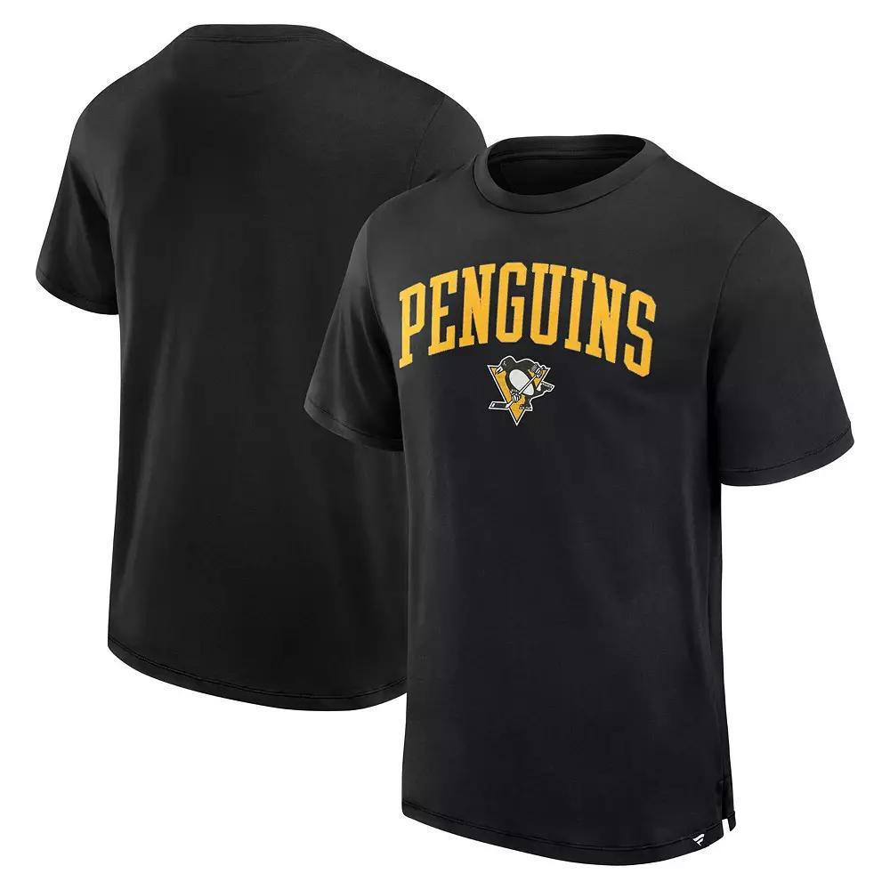 Men's Fanatics Black Pittsburgh Penguins Elevated Pima T-Shirt,  Product Image