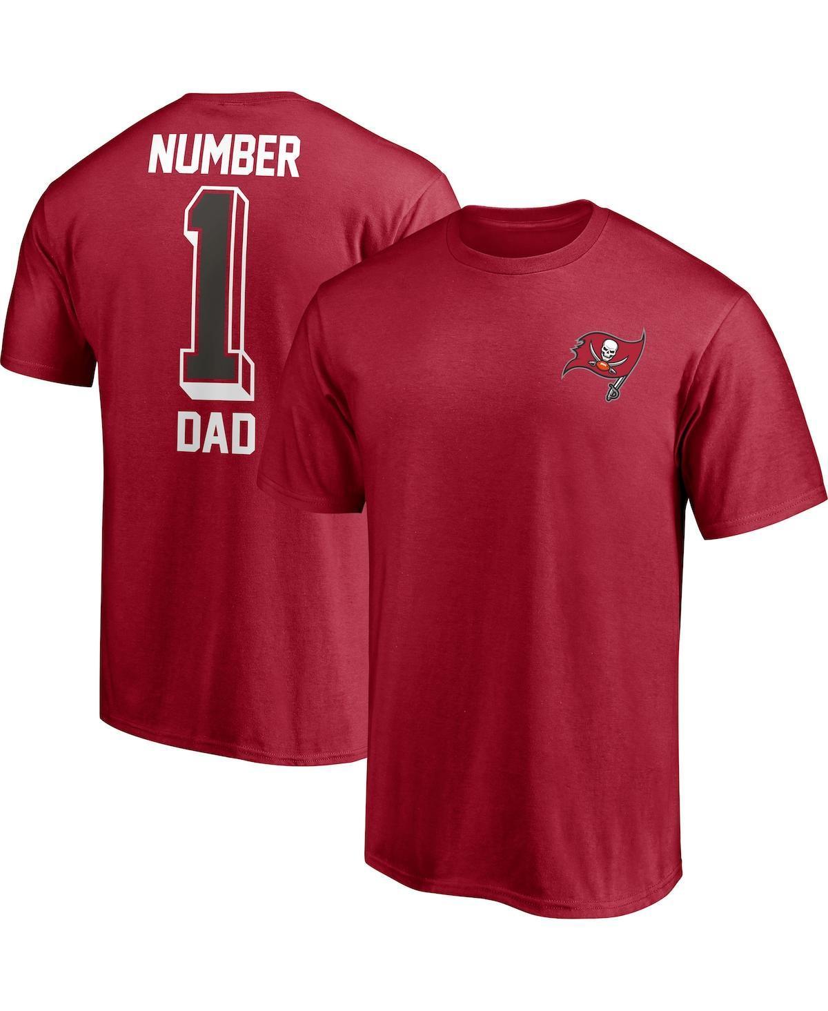 Mens Fanatics Branded Tampa Bay Buccaneers #1 Dad T-Shirt Product Image