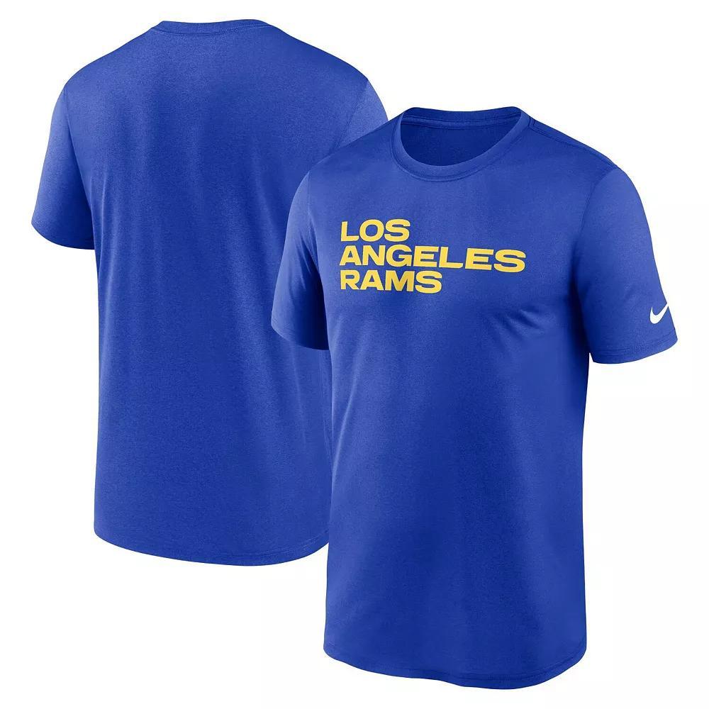 Men's Nike Royal Los Angeles Rams Primetime Legend Wordmark Performance T-Shirt,  Product Image