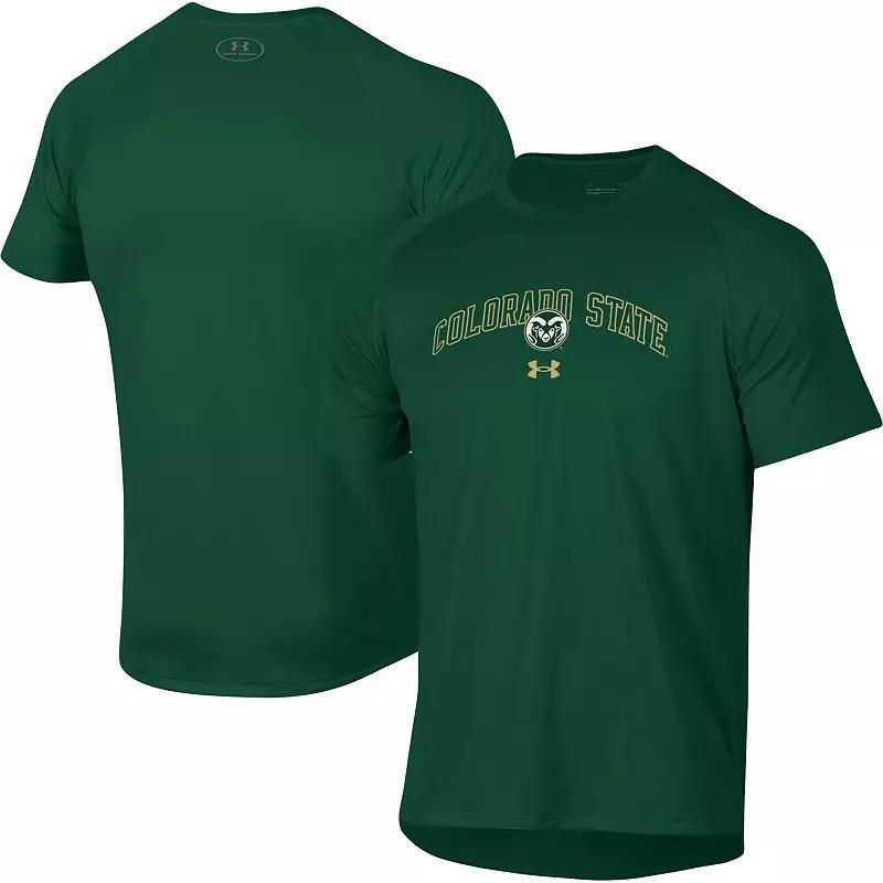 Men's Under Armour Green Colorado State Rams 2023 Sideline Performance Raglan T-Shirt,  Product Image
