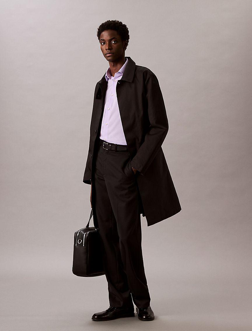 Steel Solid Slim Fit Button-Down Shirt Product Image