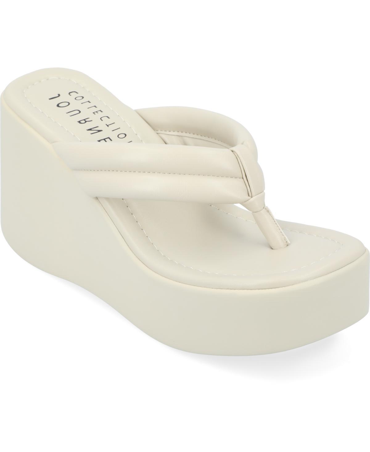 Journee Collection Womens Shareene Platform Wedge Sandals Product Image