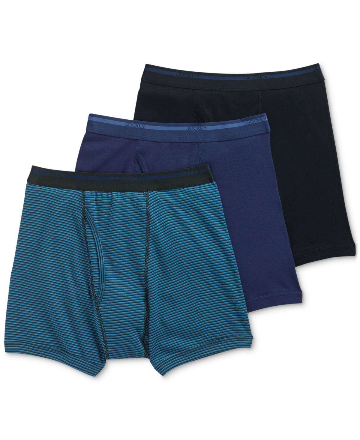 Men's Jockey® Classic 3-pack Lightweight Boxer Briefs, Size: Large, Black Product Image