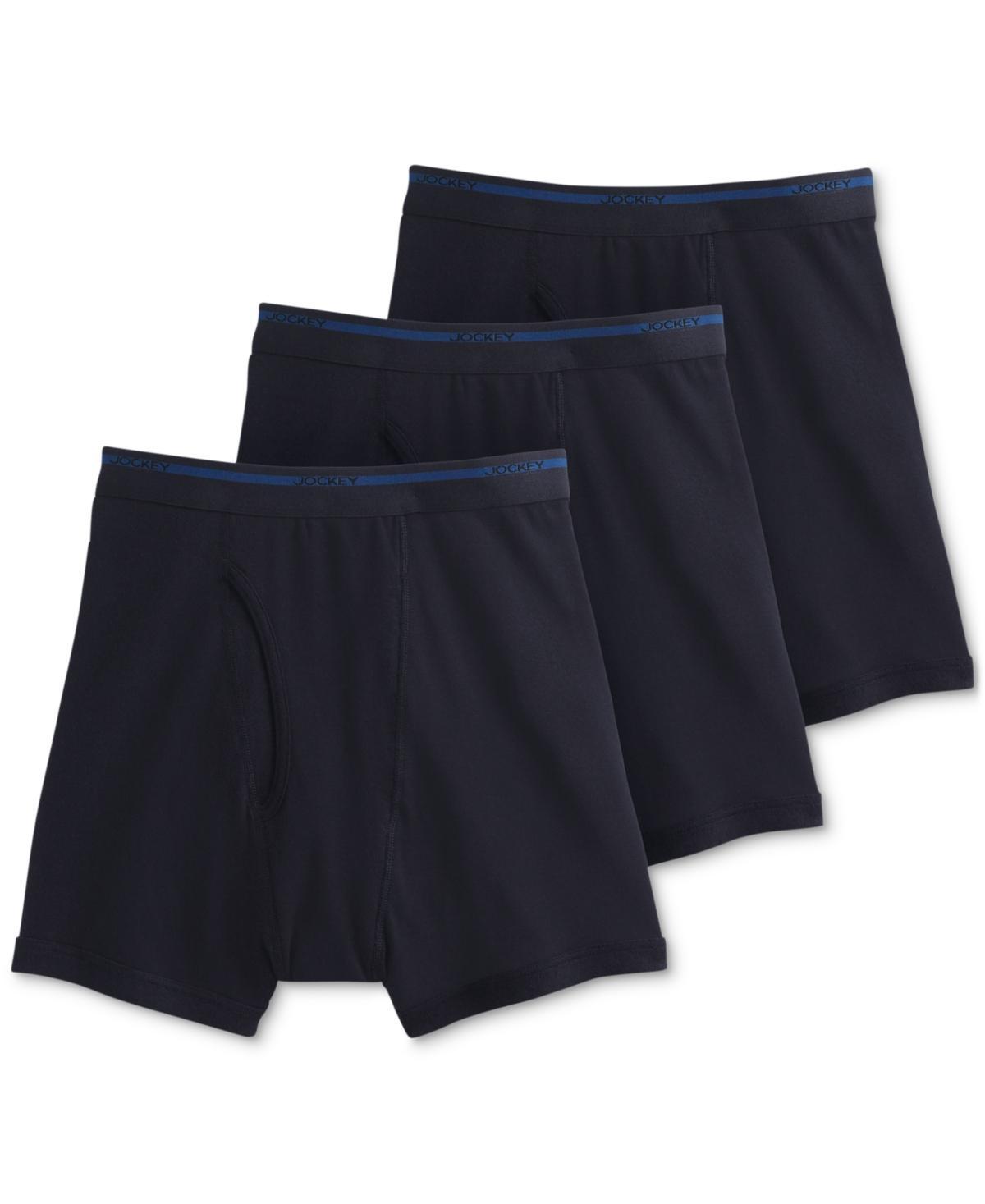 Men's Jockey® Classic 3-pack Lightweight Boxer Briefs, Size: Large, Black Product Image