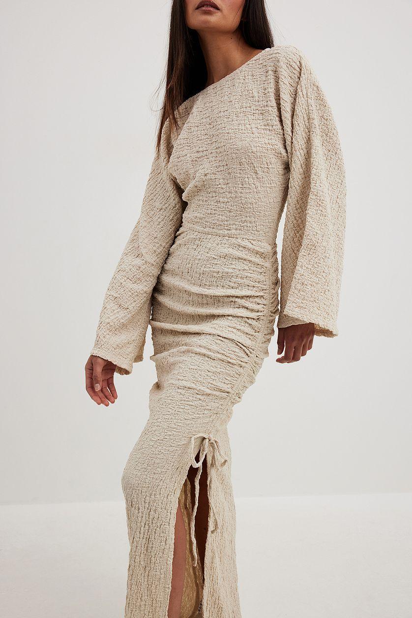 Structured Drawstrings Maxi Dress Product Image