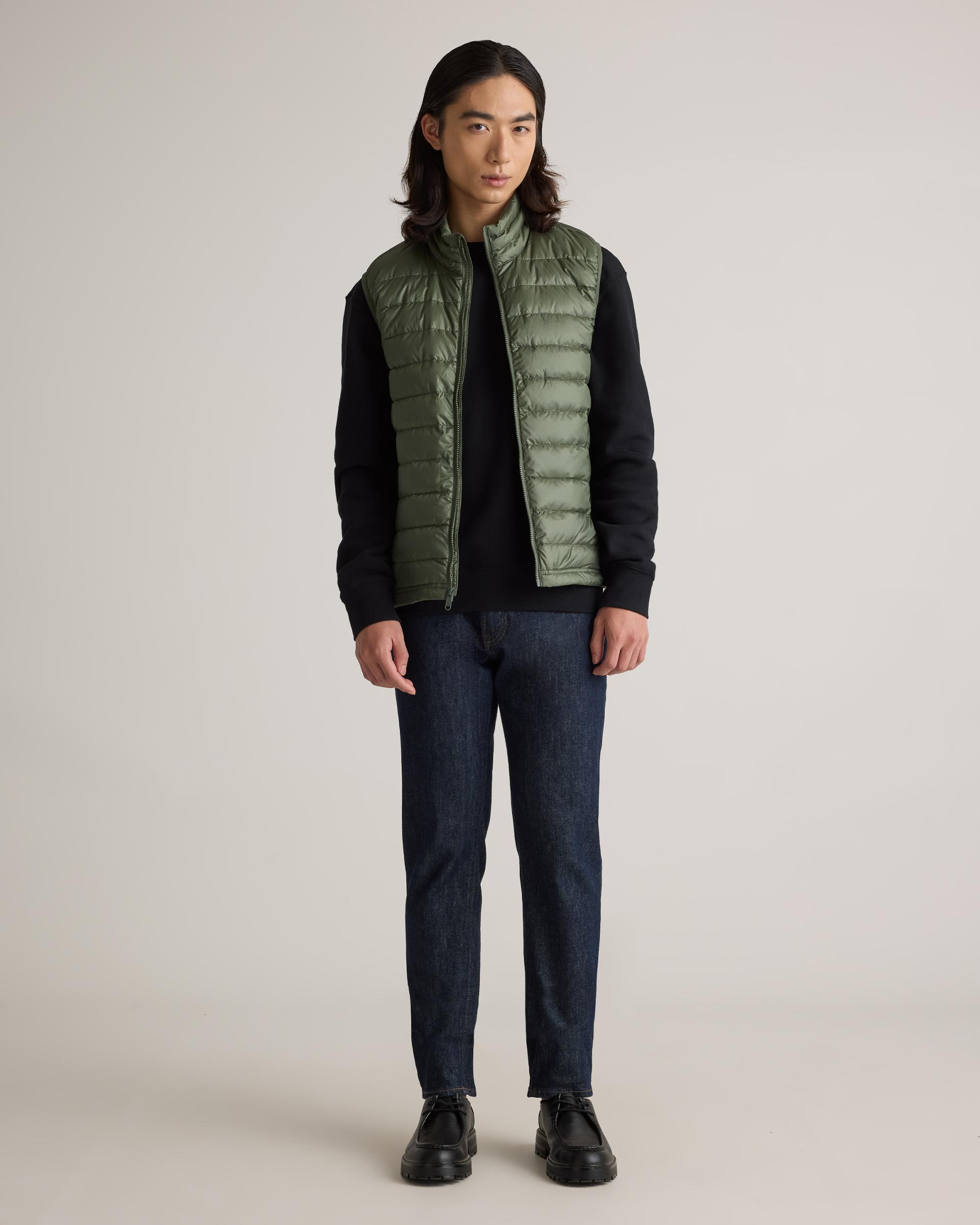 Quince | Men's Lightweight Down Packable Puffer Vest Recycled Polyester Product Image