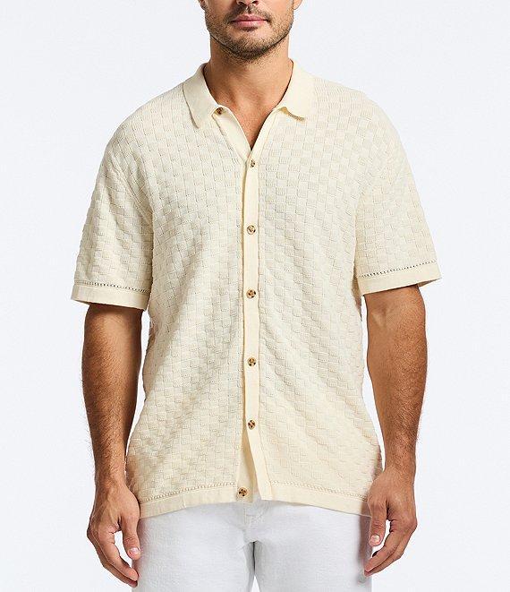 Robert Graham Ames Textured Short Sleeve Sweater Product Image