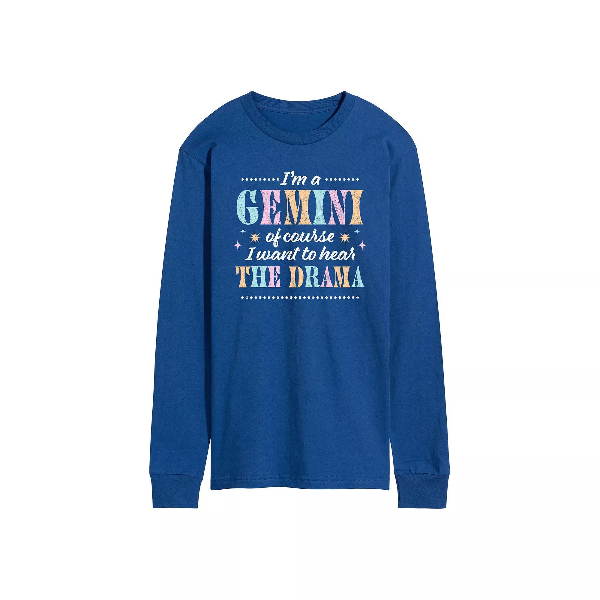 Men's I'm A Gemini Long Sleeve Graphic Tee,  Product Image