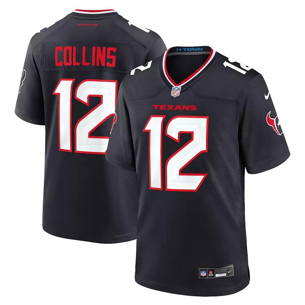 Nico Collins Houston Texans Nike Mens NFL Game Football Jersey | 67NM0B9F9HF-D1F Product Image