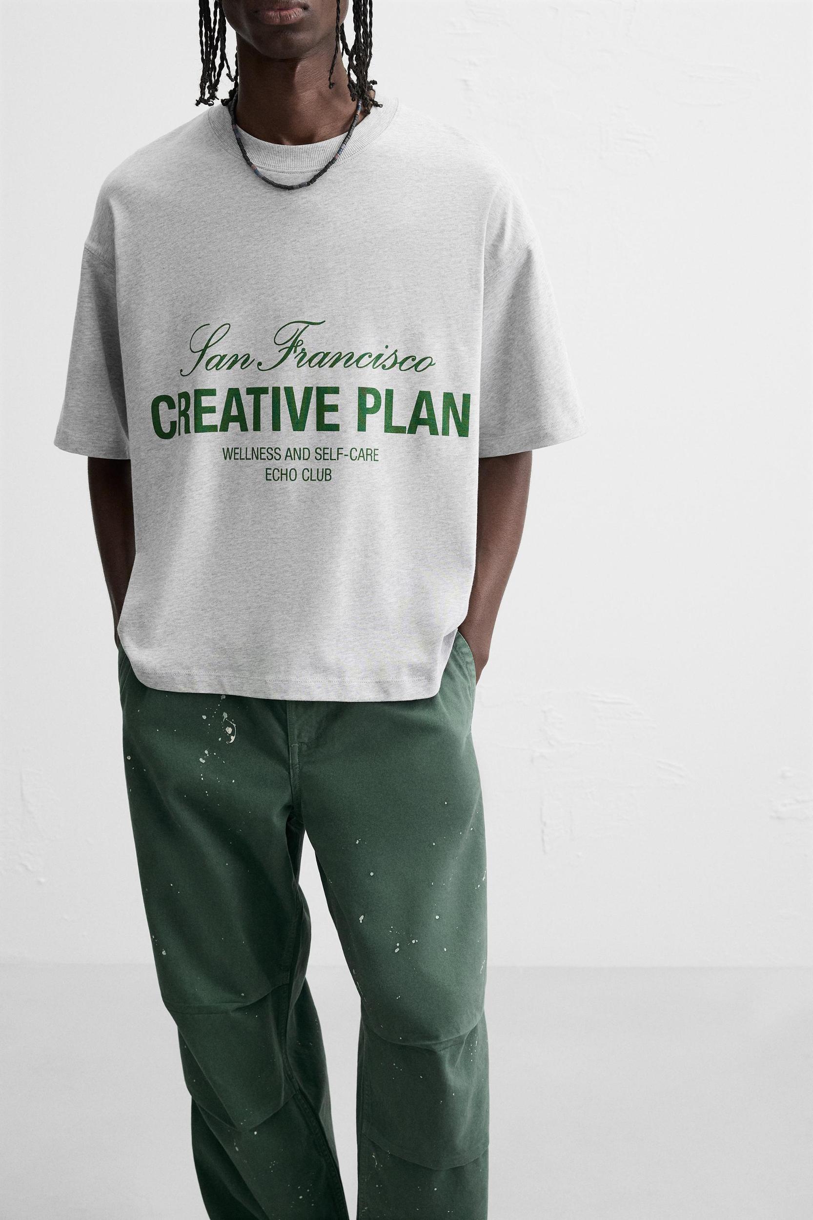 TEXT PRINT T-SHIRT Product Image