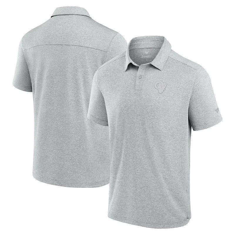 Men's Fanatics Signature Gray Los Angeles Chargers Front Office Tech Polo Shirt, Size: Small, Grey Product Image