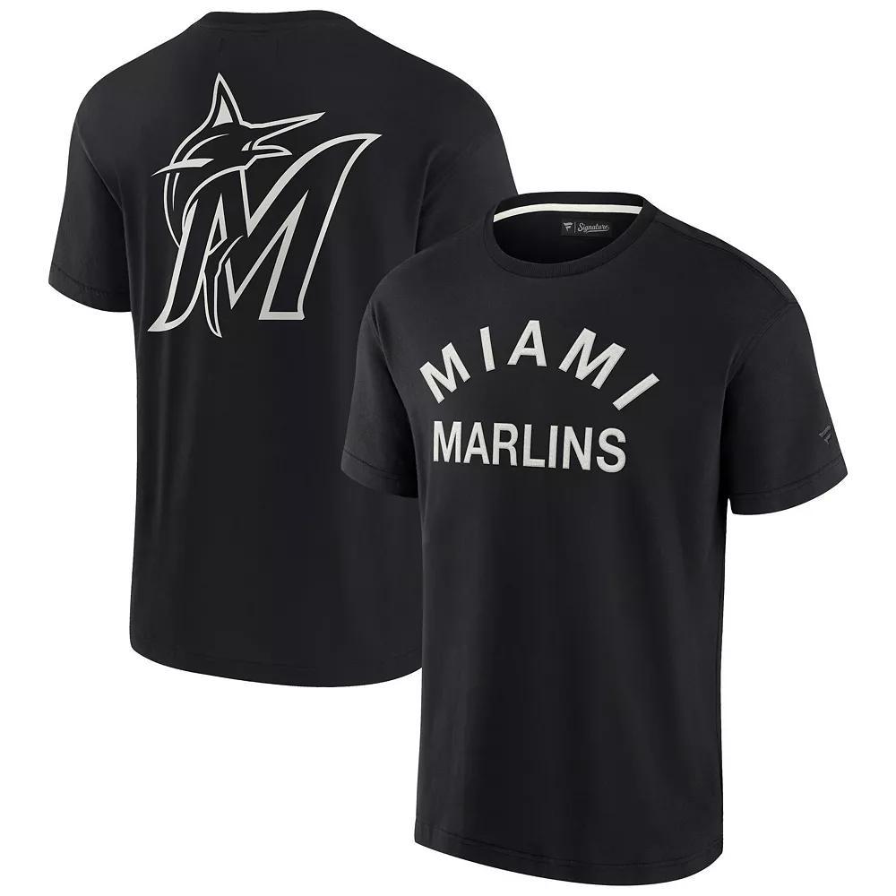 Unisex Fanatics Signature Black Miami Marlins Super Soft Short Sleeve T-Shirt, Adult Unisex, Size: XL Product Image