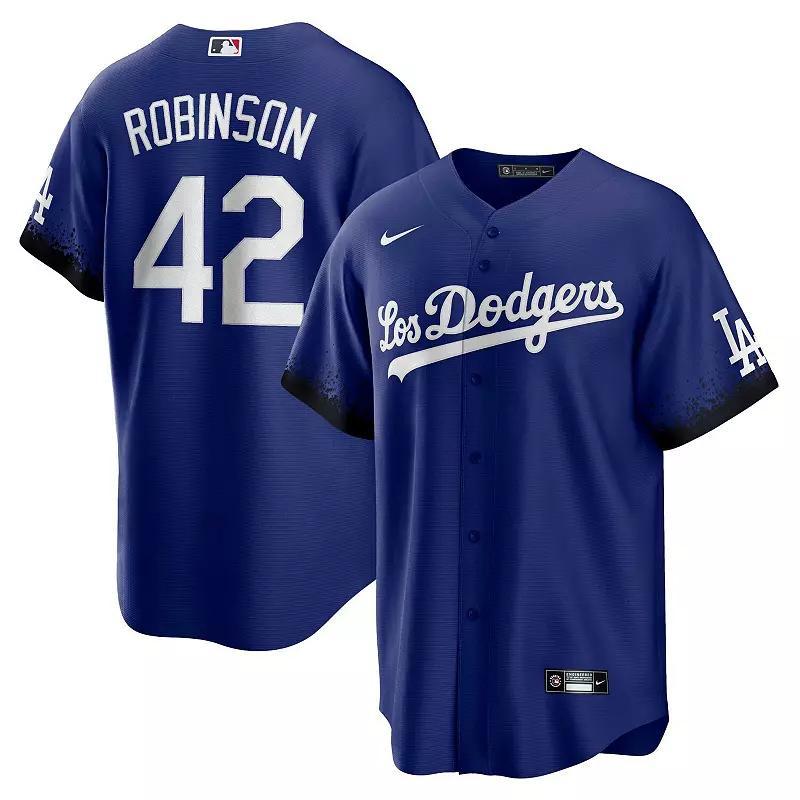 Men's Nike Jackie Robinson Royal Los Angeles Dodgers City Connect Replica Player Jersey,  Product Image