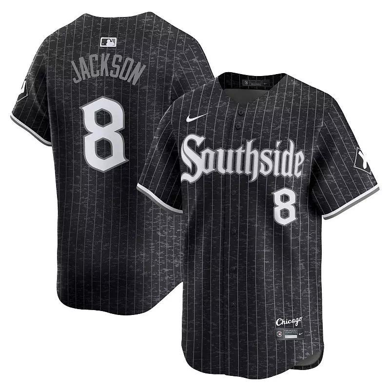 Men's Nike Bo Jackson Black Chicago White Sox City Connect Retired Player Jersey, Size: Medium Product Image