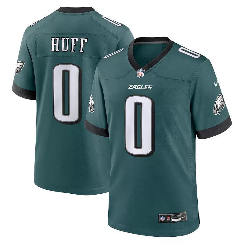 Men's Nike Bryce Huff Midnight Green Philadelphia Eagles Game Player Jersey, Size: Large Product Image