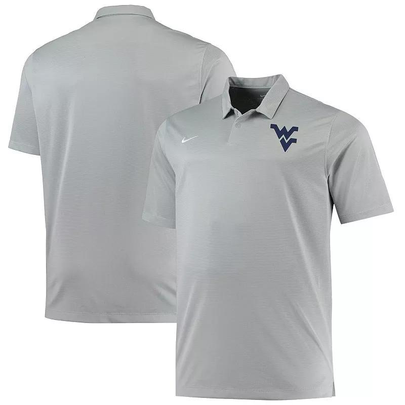 Mens Nike Heathered Gray West Virginia Mountaineers Big & Tall Performance Polo Product Image