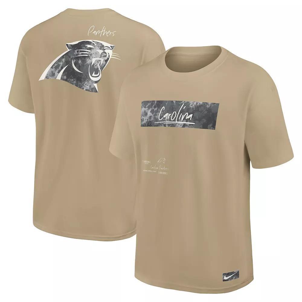 Men's Nike Tan Carolina Panthers Statement Max90 T-Shirt, Size: 3XL, Team Product Image