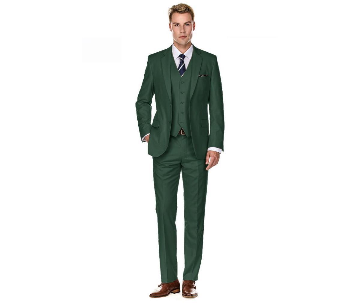 Braveman Mens 3-Piece Premium Vested 3-Piece Slim Fit Suit Product Image