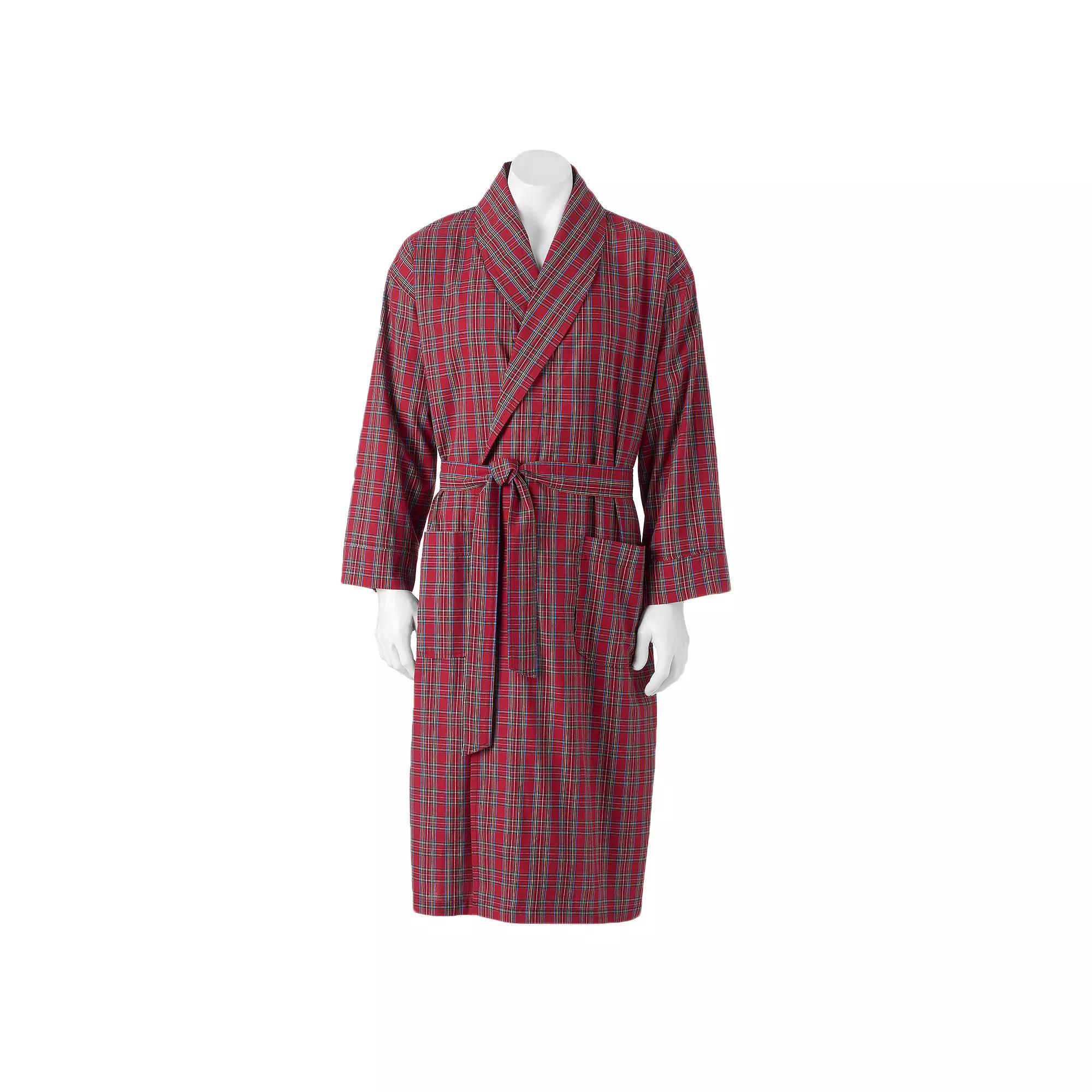 Men's Hanes® Lightweight Woven Shawl Robe,  Product Image