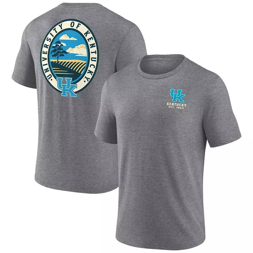 Men's Fanatics Gray Kentucky Wildcats Heritage Tri-Blend Region Outdoors T-Shirt,  Product Image