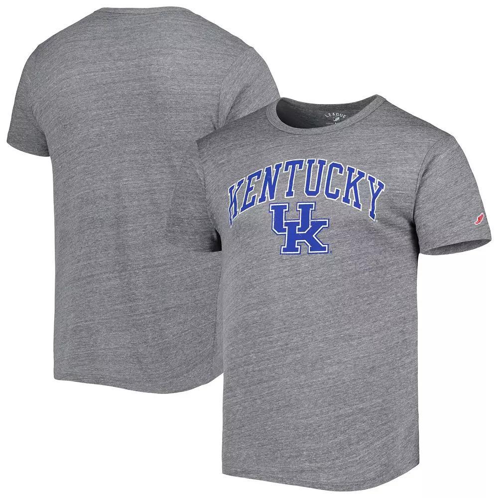 Men's League Collegiate Wear Heather Gray Kentucky Wildcats 1965 Arch Victory Falls Tri-Blend T-Shirt,  Product Image