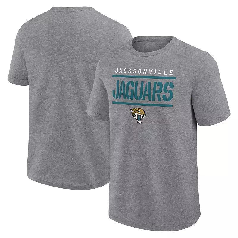 Men's Fanatics Heather Gray Jacksonville Jaguars Big & Tall Top Notch T-Shirt,  Product Image