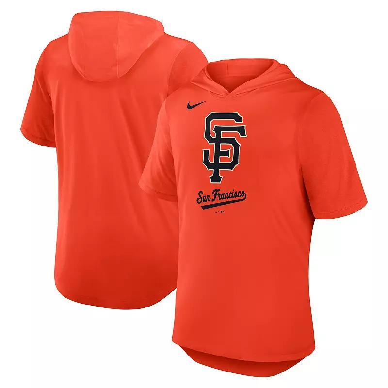 Men's Nike Light Blue St. Louis Cardinals Tri-Blend Performance Hoodie T-Shirt,  Product Image