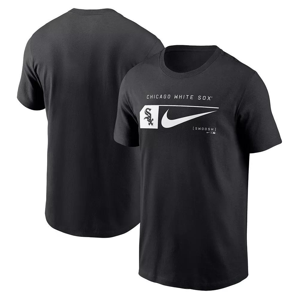 Men's Nike Black Colorado Rockies Fashion Graphic Swoosh T-Shirt, Size: 2XL Product Image