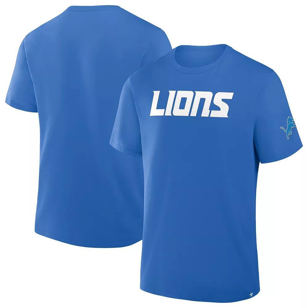 Men's Fanatics Blue Detroit Lions Legacy Cotton T-Shirt,  Product Image