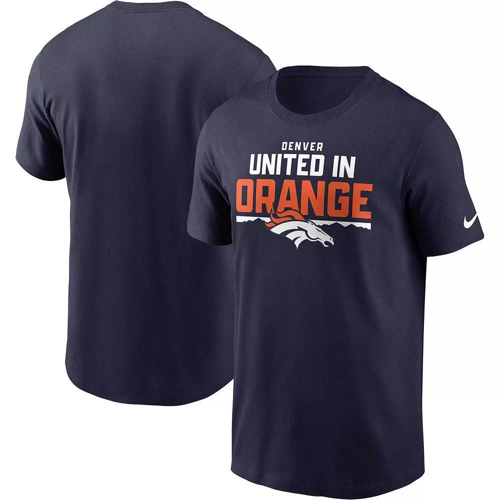 Men's Nike Navy Denver Broncos Local Essential T-Shirt,  Product Image