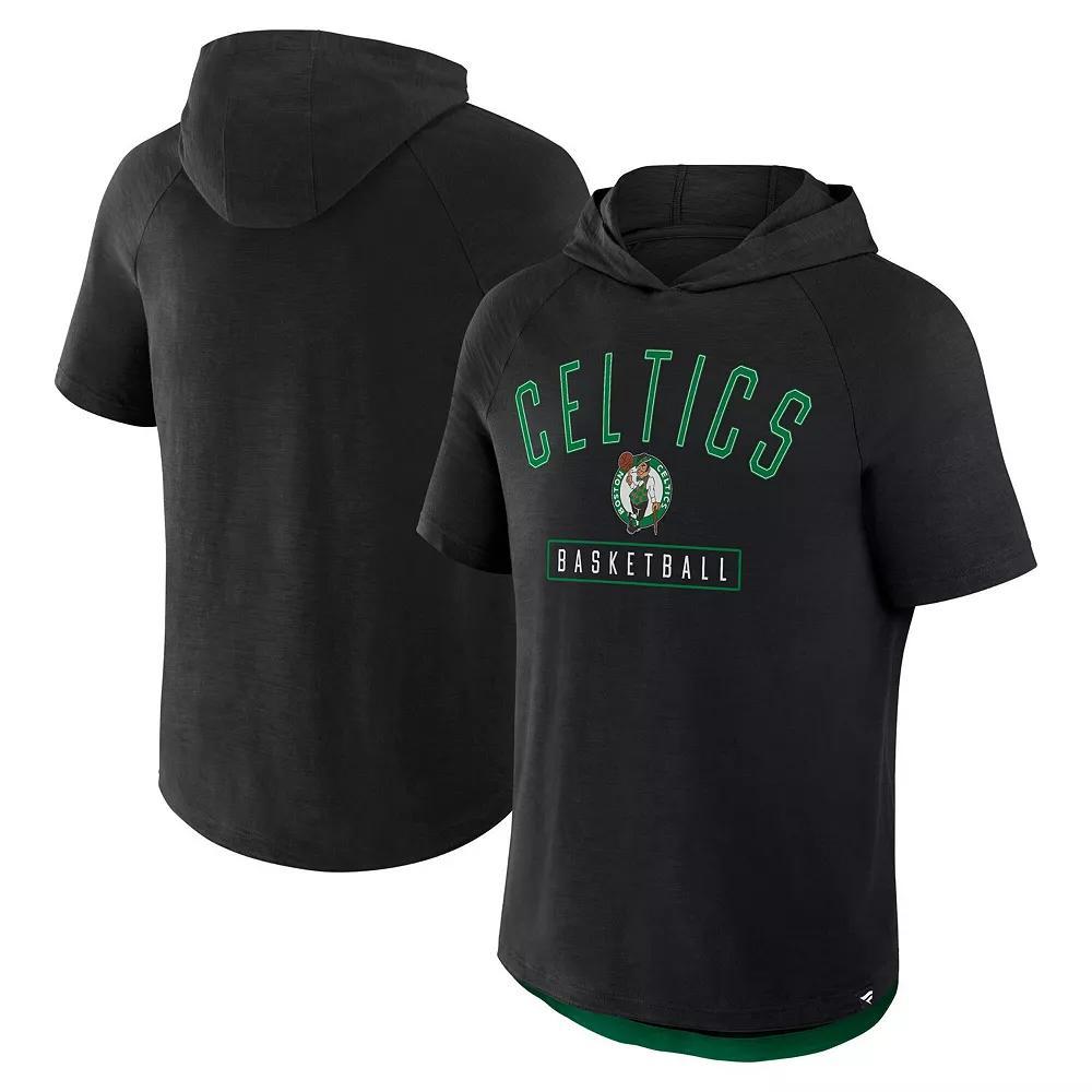 Men's Fanatics Black Boston Celtics Pass Legend Hooded T-Shirt, Size: XL Product Image