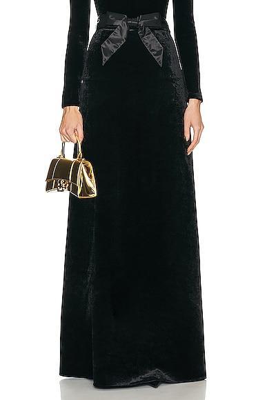 Balenciaga Maxi A-line Skirt Black. (also in ). Product Image