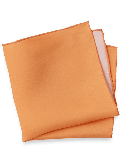 Solid Silk Pocket Square - Melon Product Image