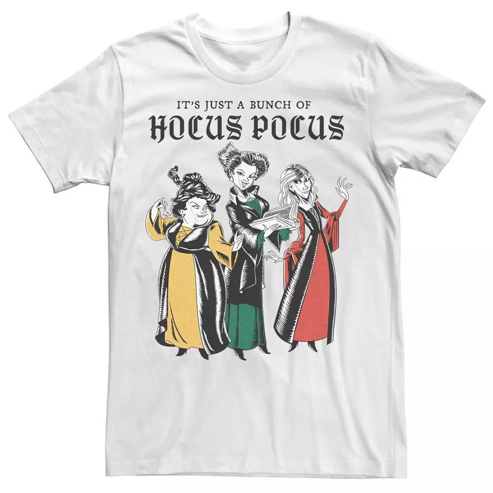 Disney's Hocus Pocus Men's Sanderson Sisters It's Just a Bunch Sketch Tee, Size: Large, White Product Image