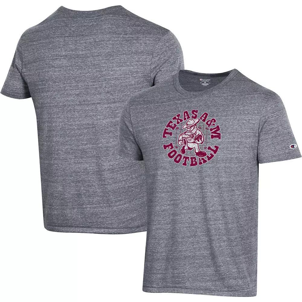 Men's Champion Gray Texas A&M Aggies Ol' Sarge Football Tri-Blend T-Shirt,  Product Image