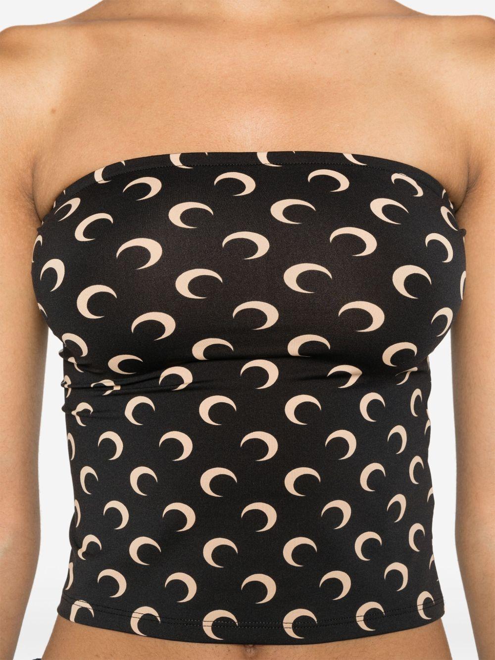 Crescent Moon-print tube top Product Image