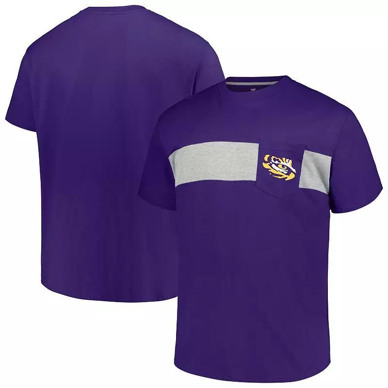 Men's Profile Purple LSU Tigers Big & Tall Color Stripe T-Shirt,  Product Image