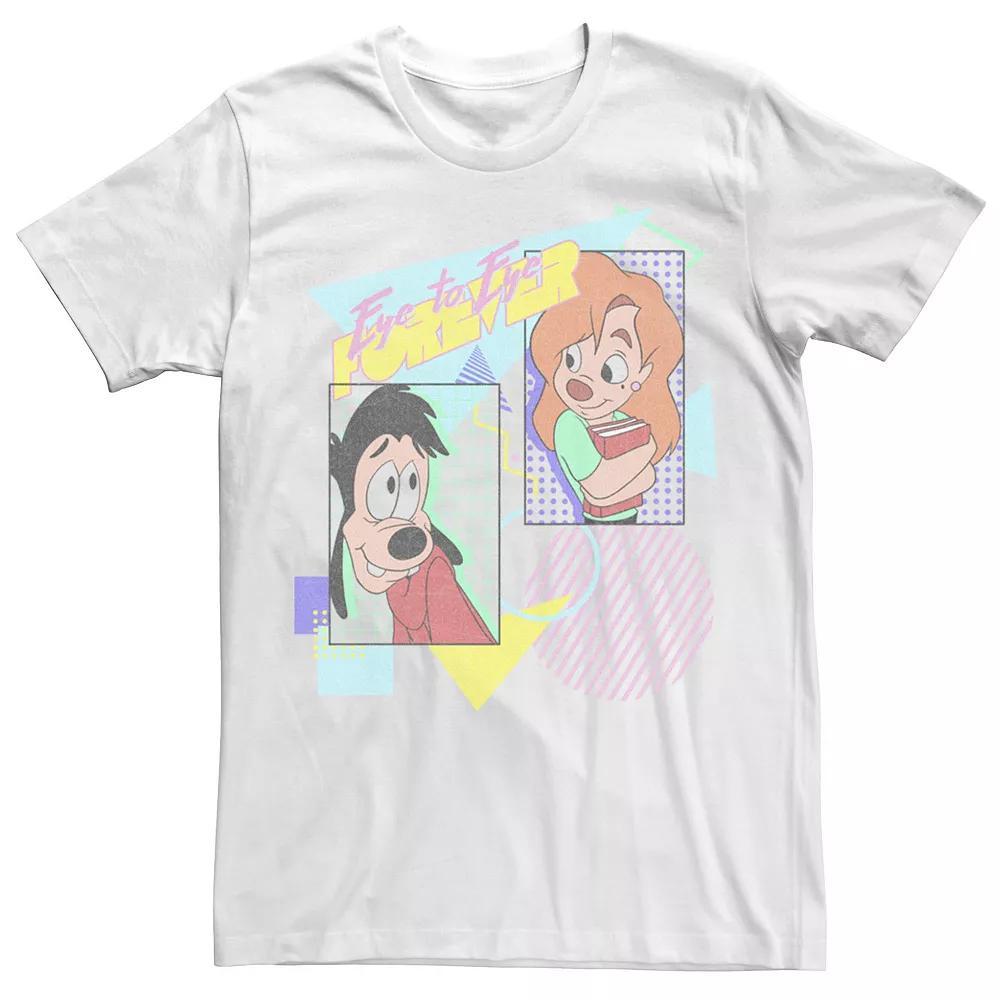 Big & Tall Disney A Goofy Movie Max & Roxanne Eye To Eye Forever '80s Poster Tee, Men's, Size: 4XL, White Product Image