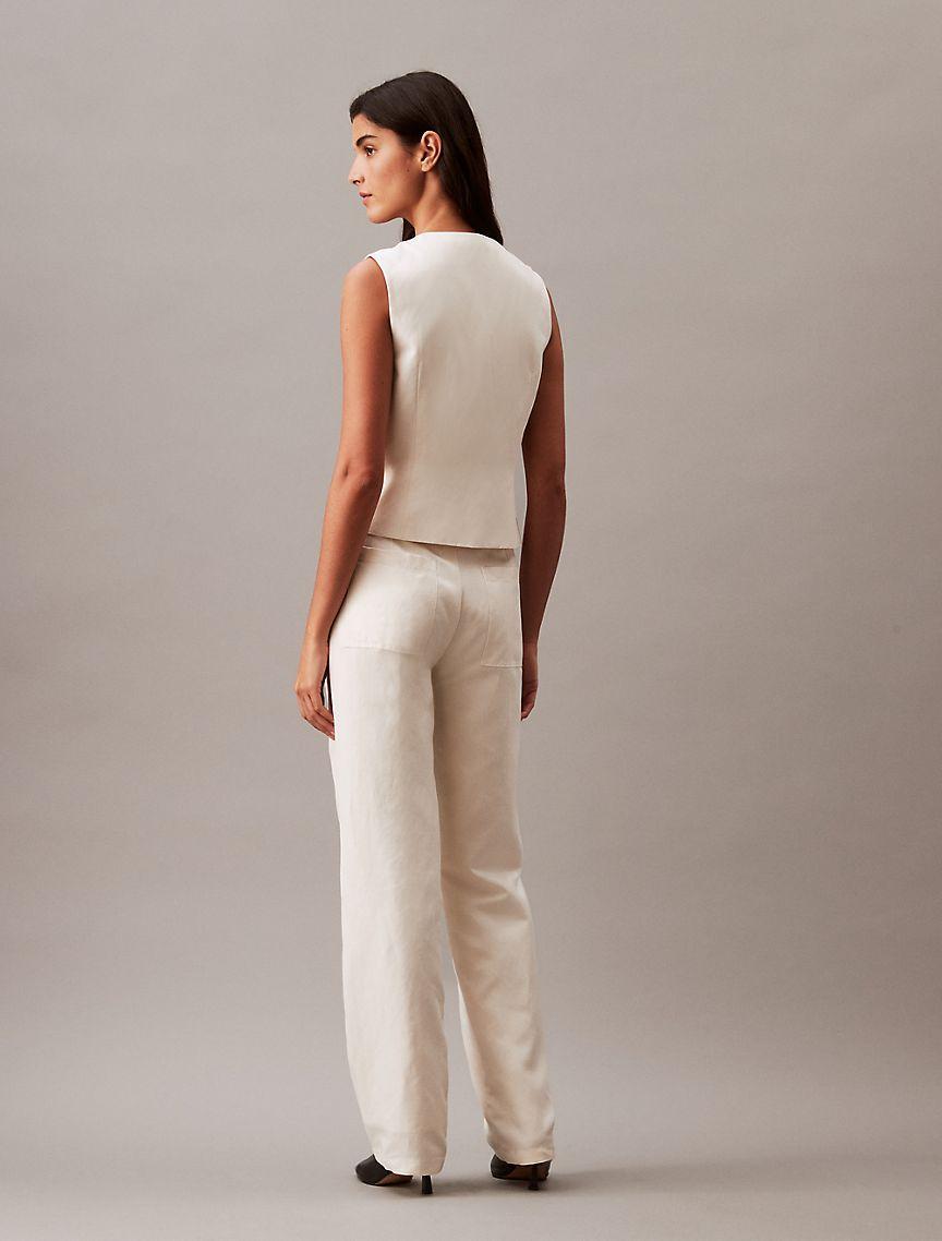 Linen Blend Pants Product Image