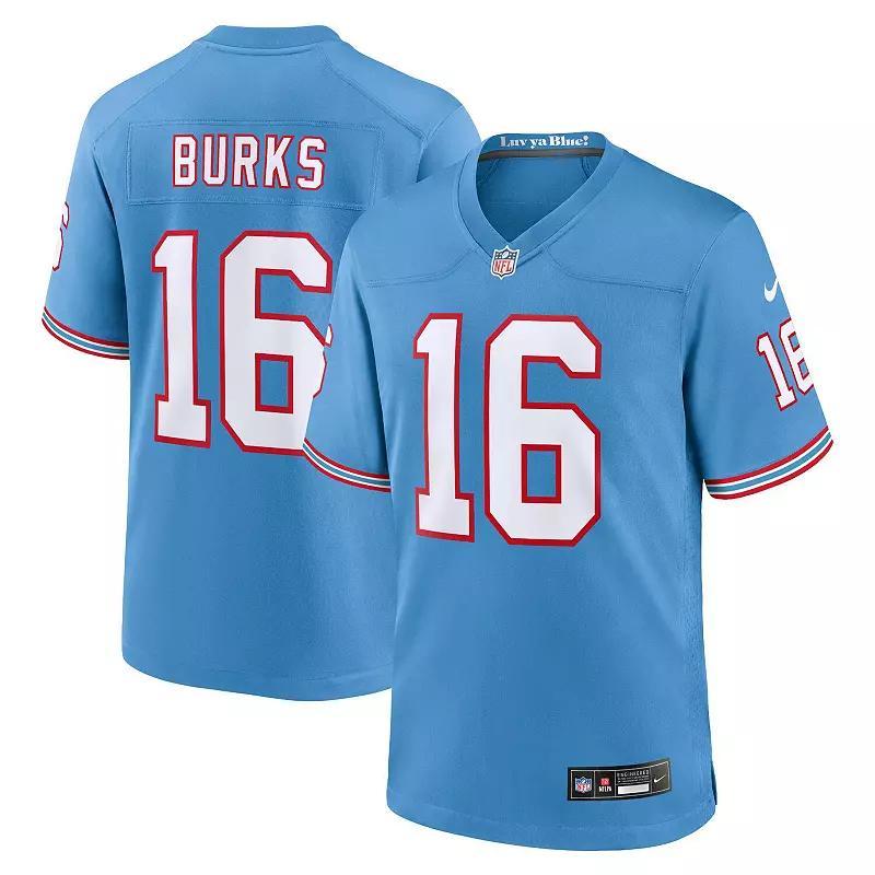 Men's Nike Treylon Burks Light Blue Tennessee Titans Oilers Throwback Alternate Game Player Jersey,  Product Image