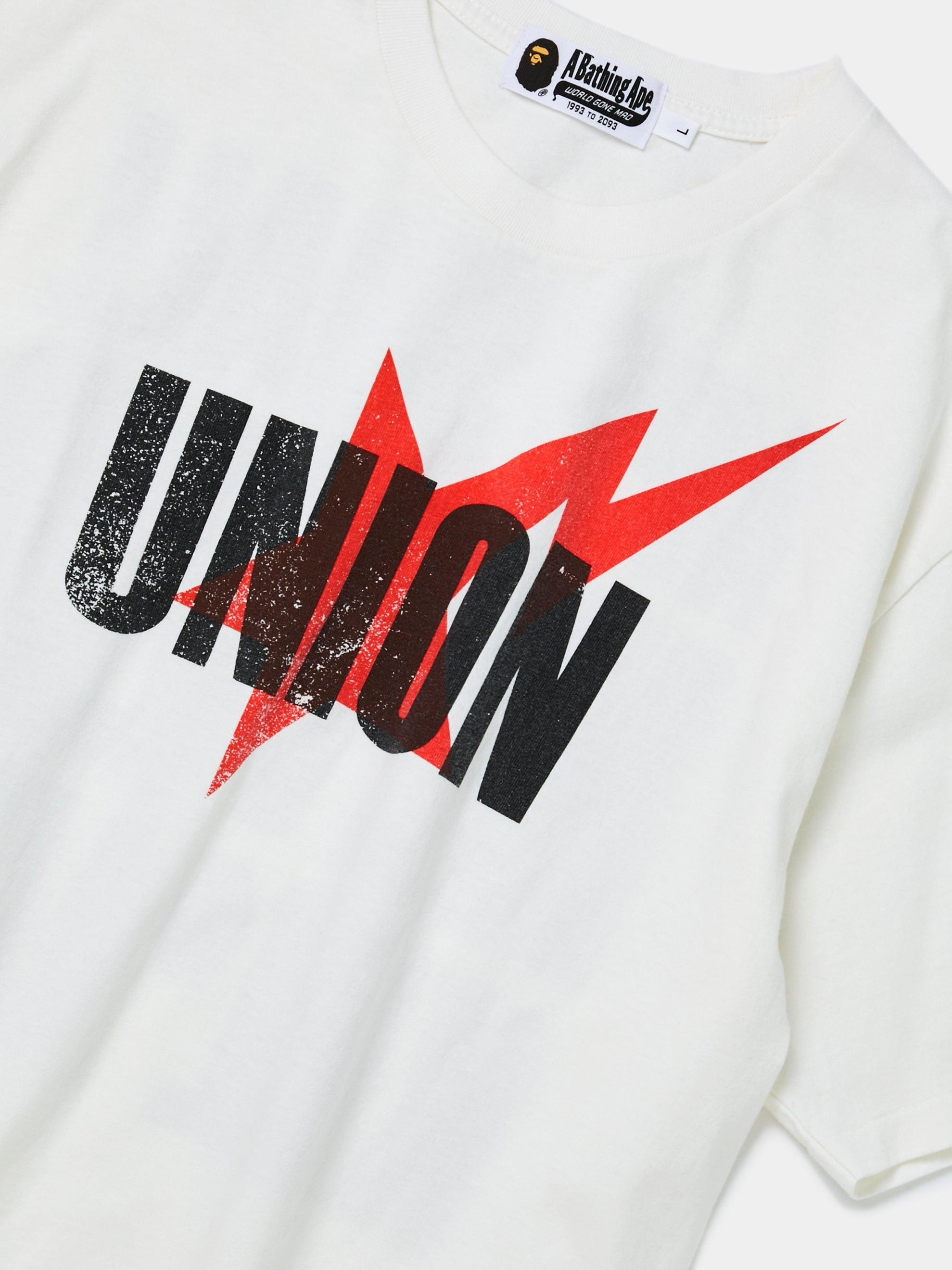 BAPE x UNION Sta T-Shirt (White) Product Image