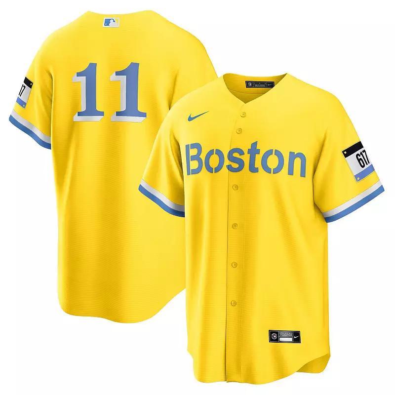 Mens Nike Rafael Devers /Light Blue Boston Red Sox City Connect Replica Player Jersey Product Image