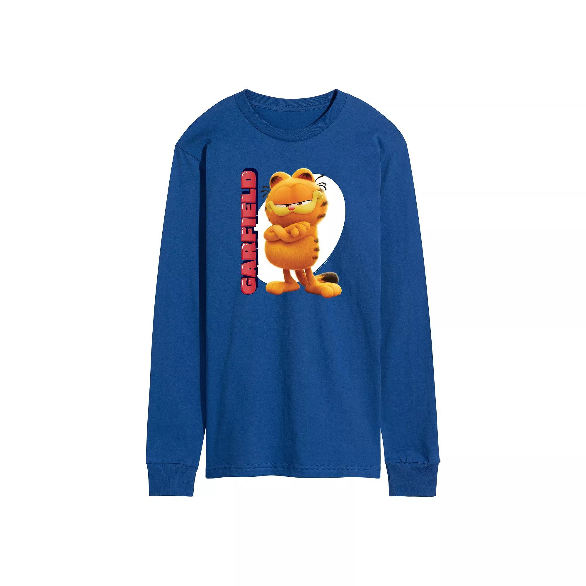 Men's Garfield The Movie Long Sleeve Graphic Tee,  Product Image