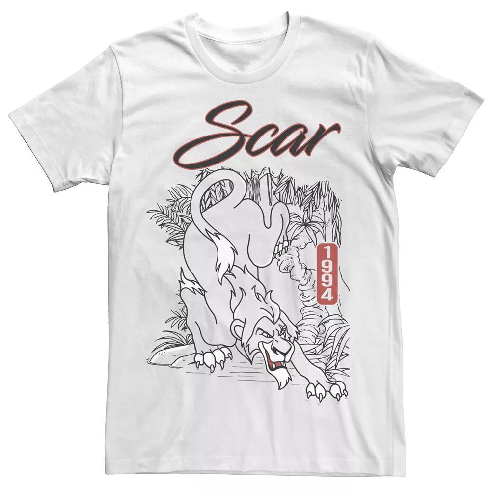 Disney's The Lion King Scar Men's Portrait Outline Tee,  Product Image