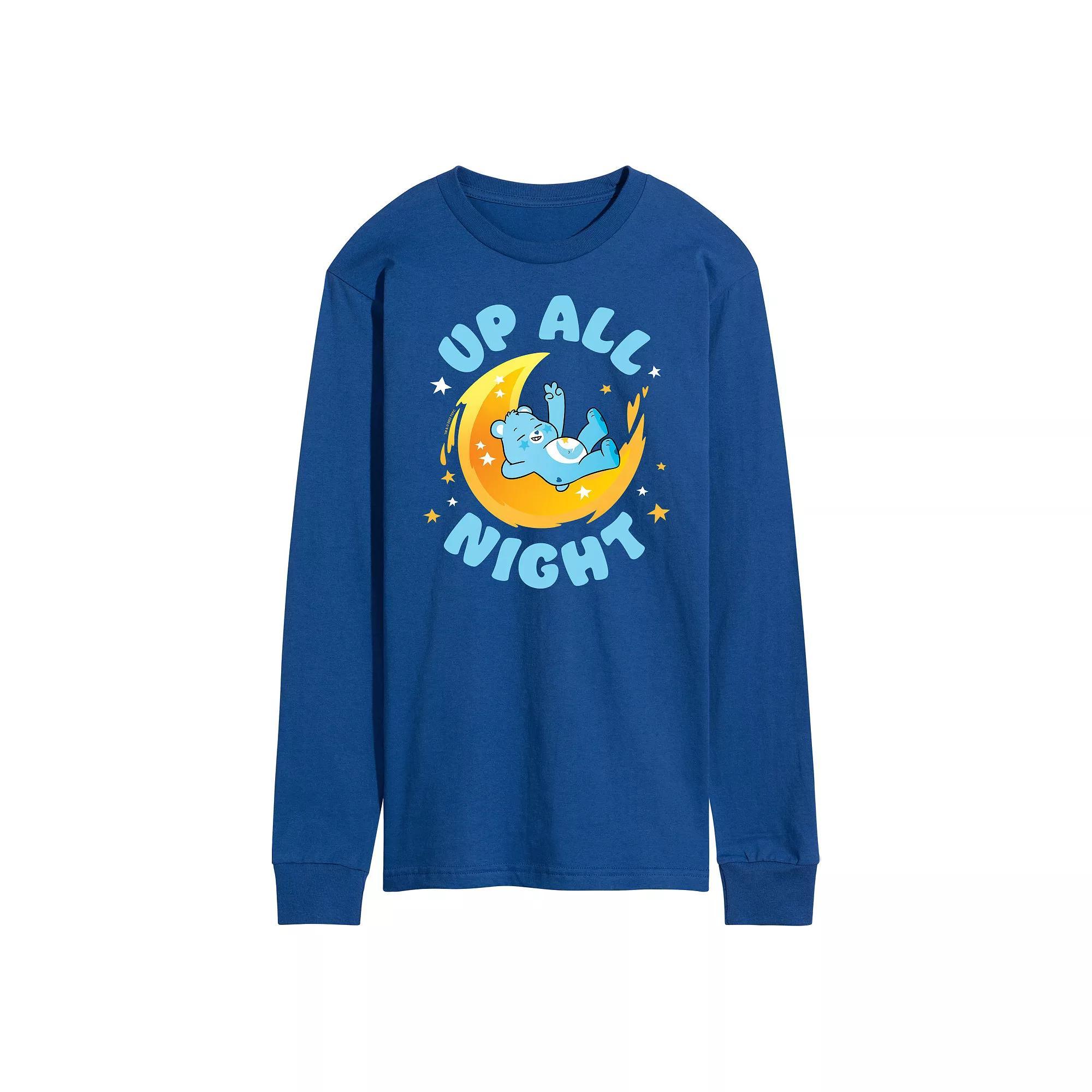 Men's Care Bears Unlock The Magic Up All Night Long Sleeve Graphic Tee,  Product Image