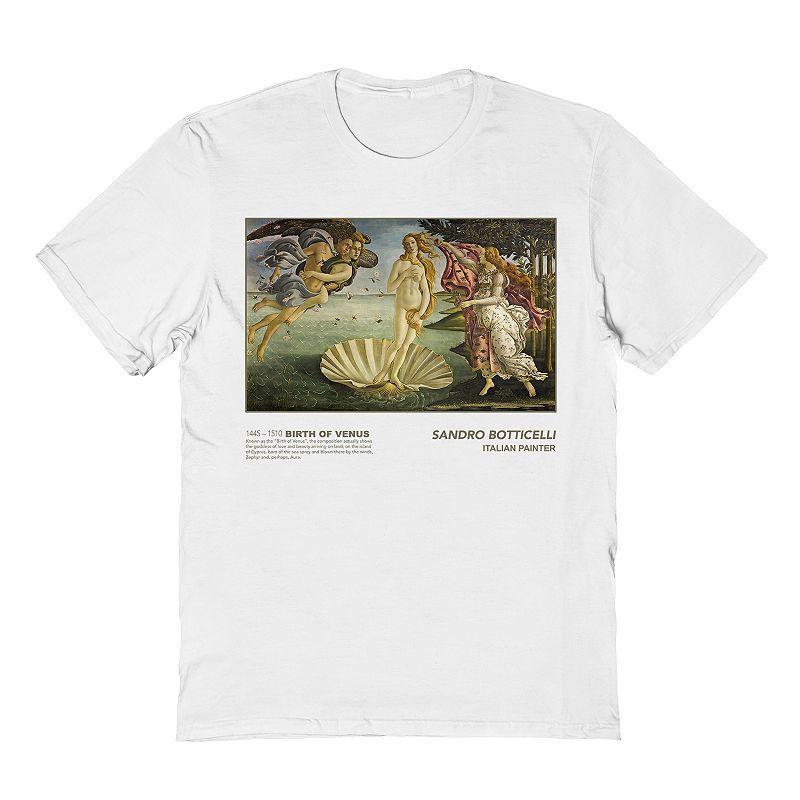 Men's Sandro Botticelli Birth Venus Tee, Size: Small, White Product Image