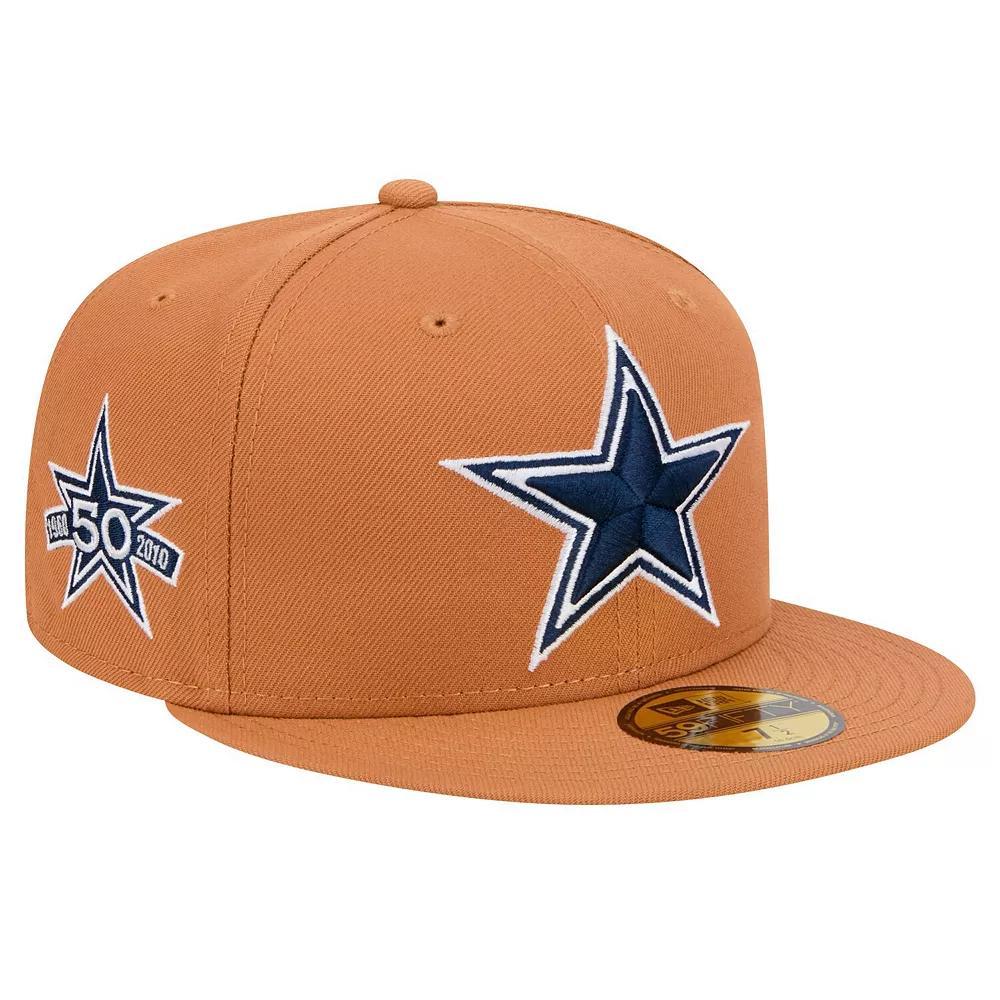 Men's New Era Brown Dallas Cowboys Color Pack Side Patch 59FIFTY Fitted Hat,  Product Image