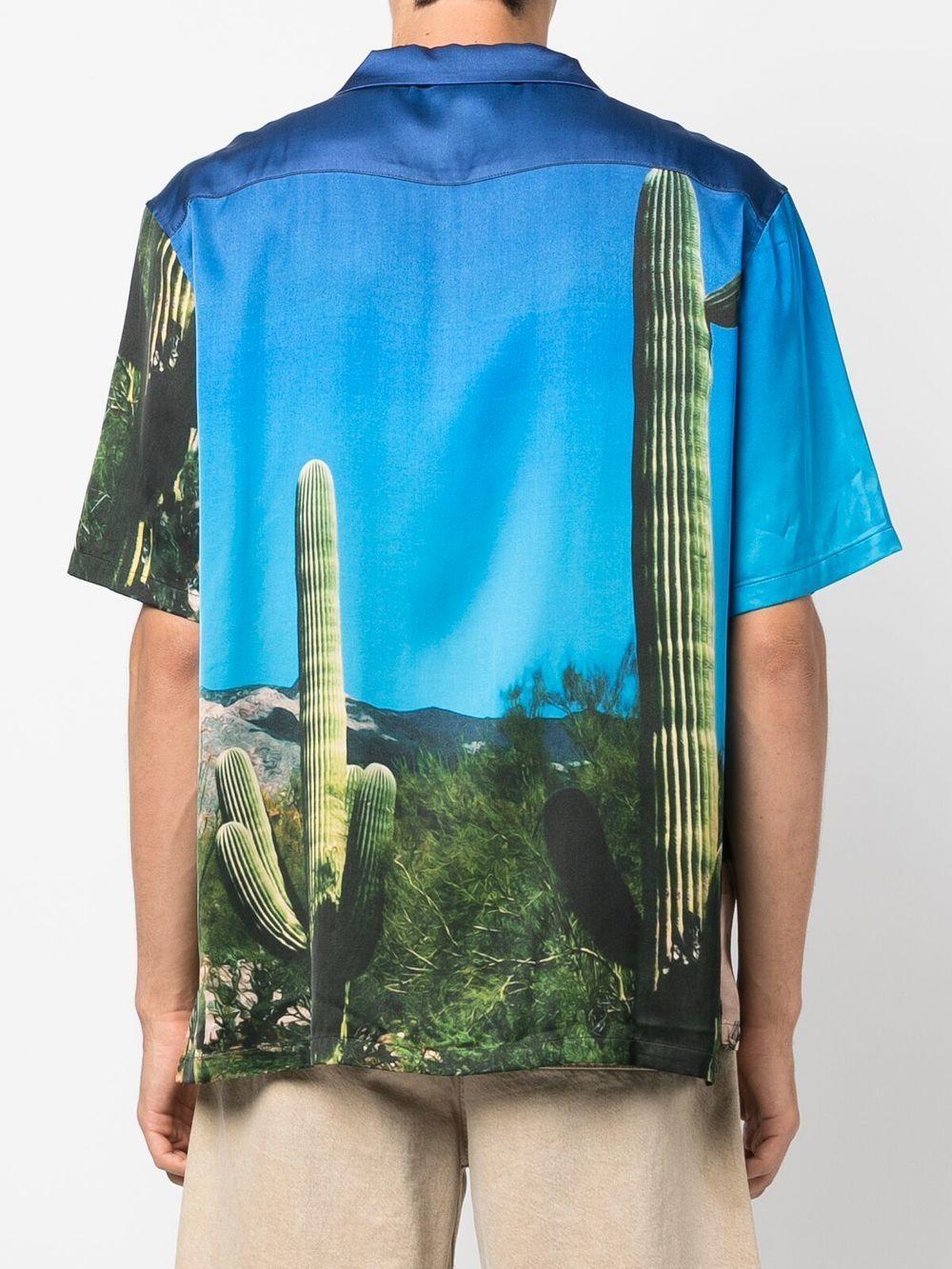 graphic-print short-sleeve shirt  Product Image