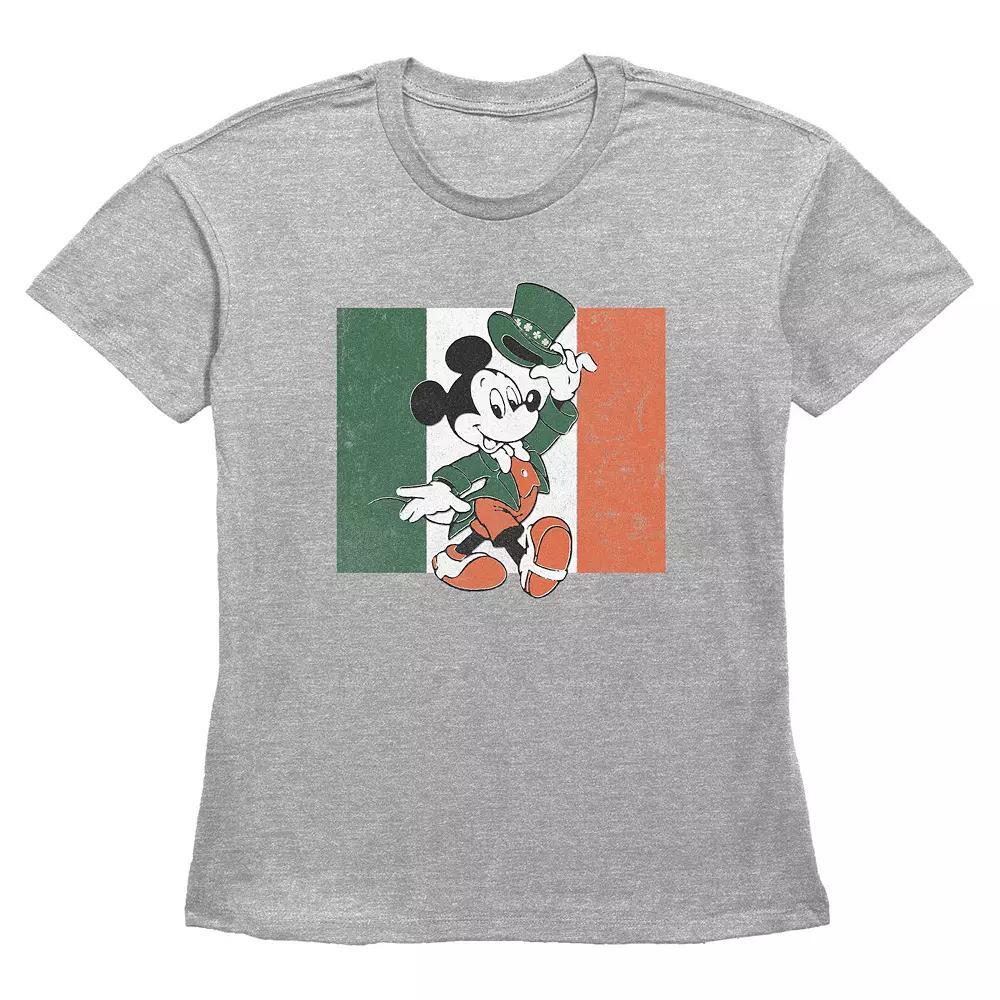 Disney's Mickey Mouse Ireland Flag Women's Graphic Tee,  Product Image