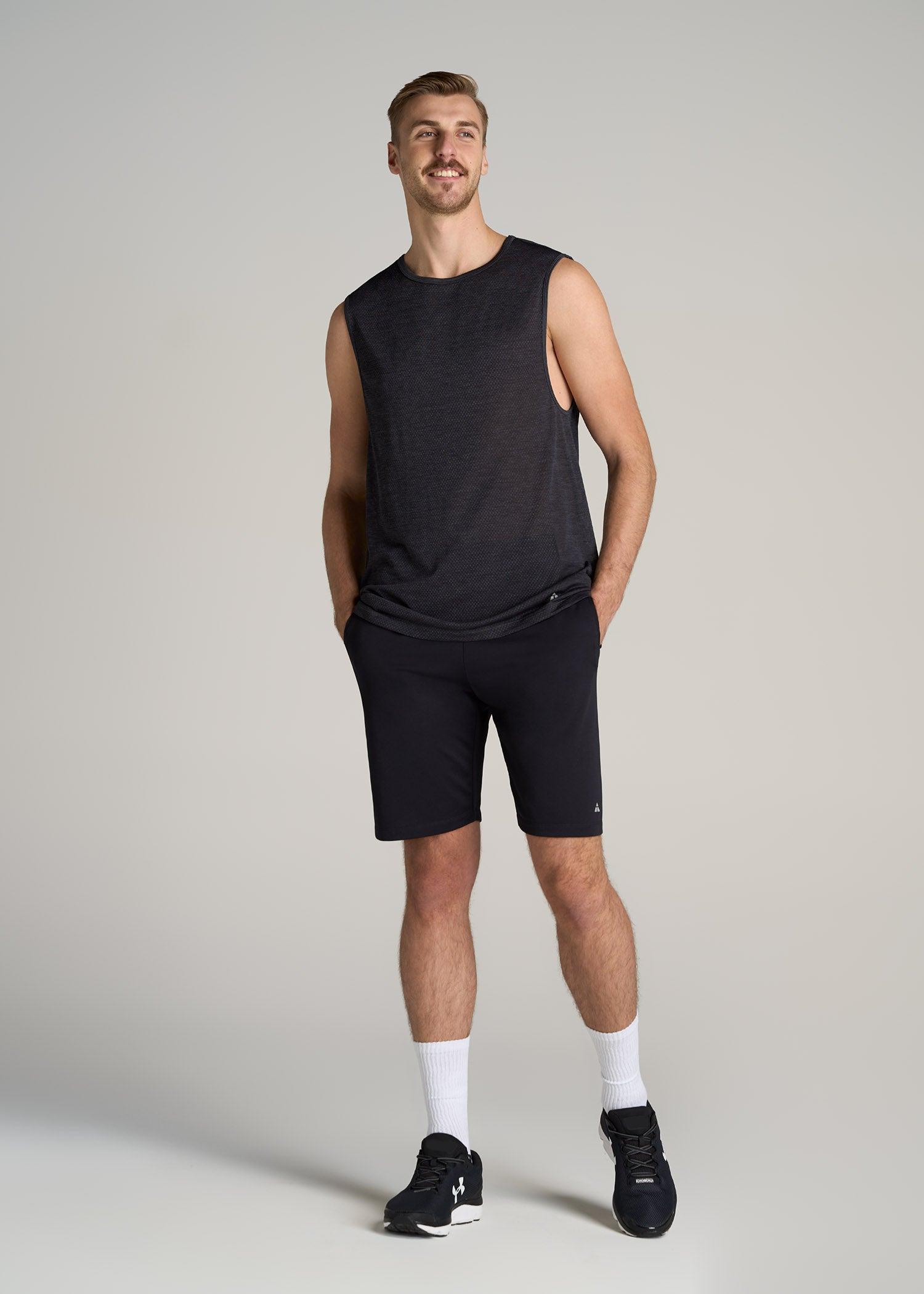 A.T. Performance MODERN-FIT Engineered Tall Tank Top in Charcoal Mix Product Image
